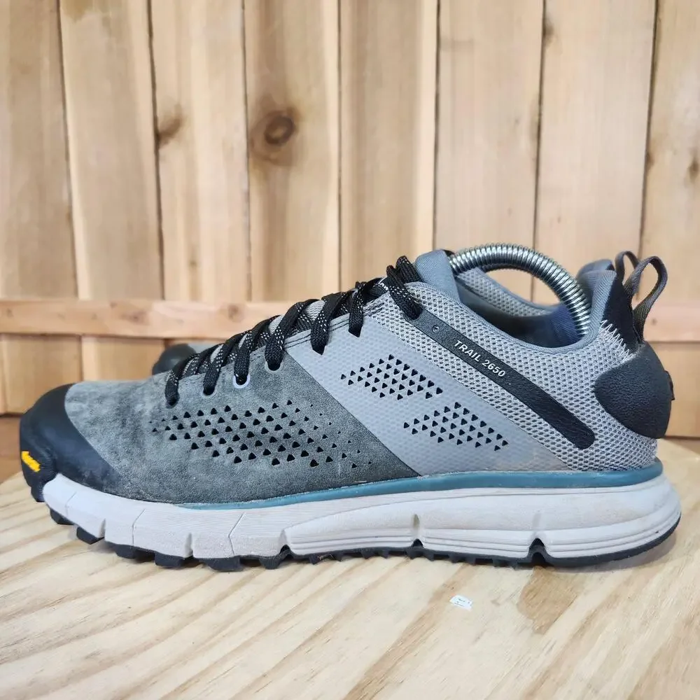 Danner Trail 2650 3 Shoes Mens 8.5 Gray Leather Hiking Sneakers MISSING INSOLES